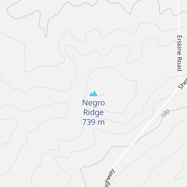 Map of Negro Ridge