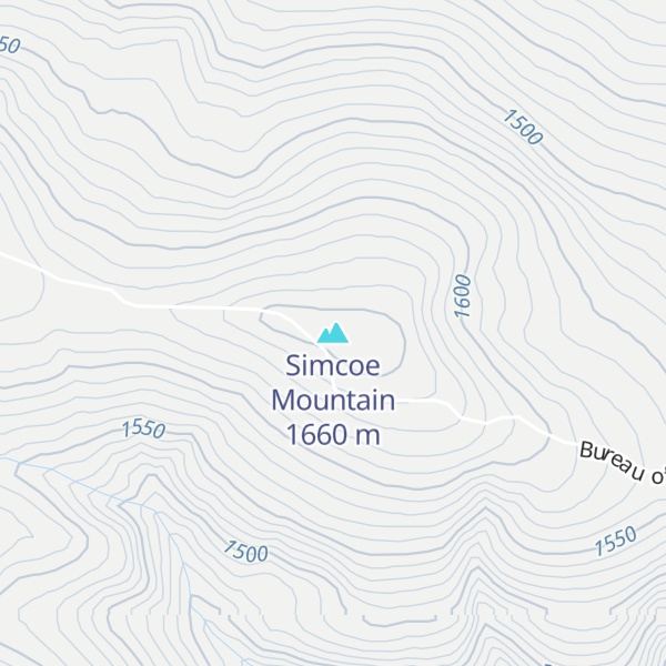 Map of Simcoe Mountain