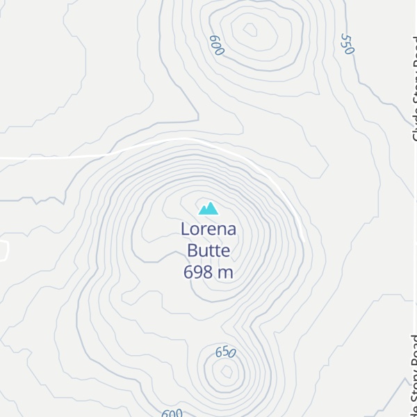 Map of Lorena Butte