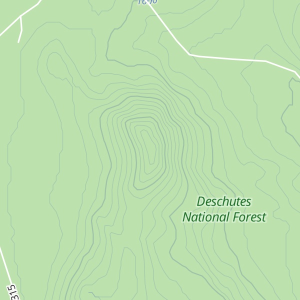 Map of Aspen Butte