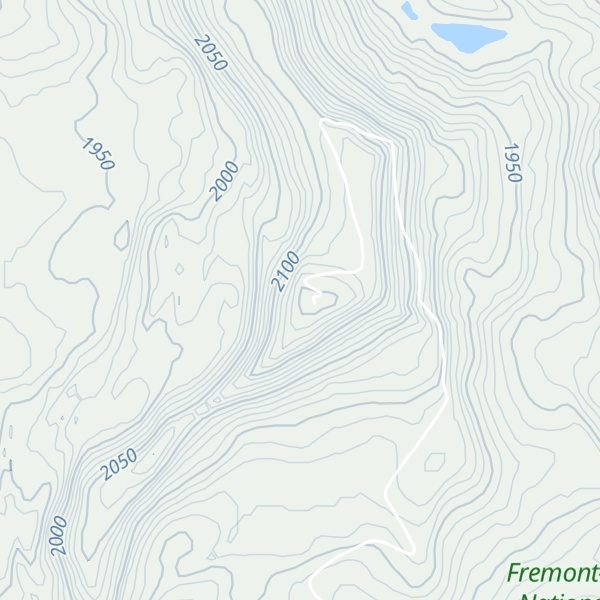 Map of Fishhole Mountain