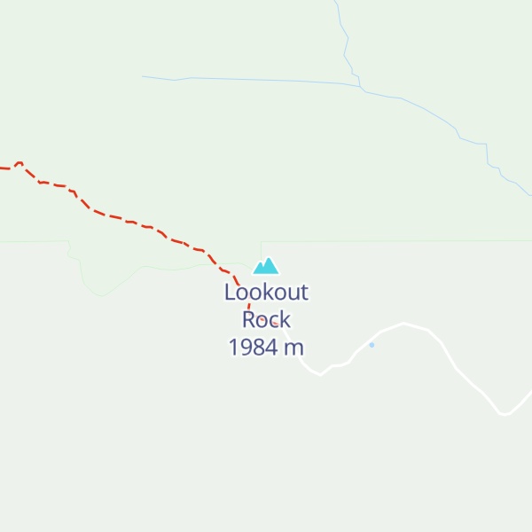 Map of Lookout Rock