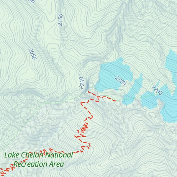 Map of McGregor Mountain-West Peak