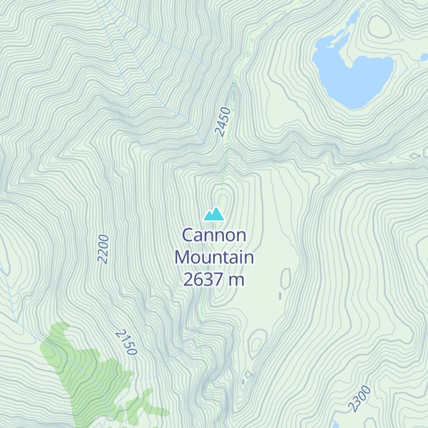 Map of Cannon Mountain