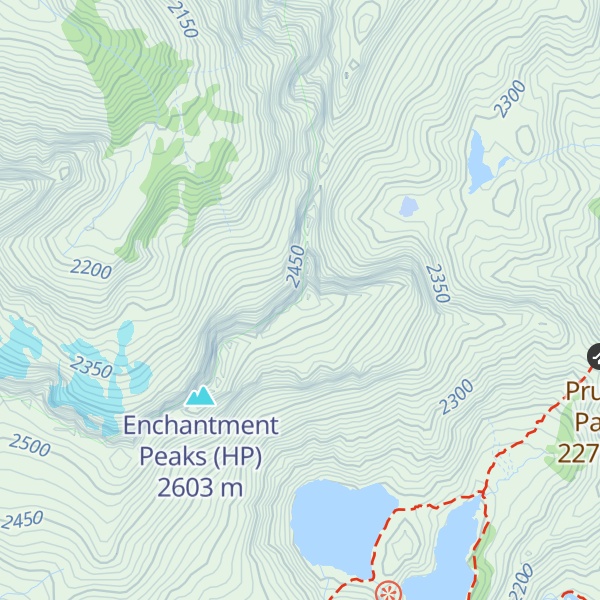 Map of Enchantment Peak