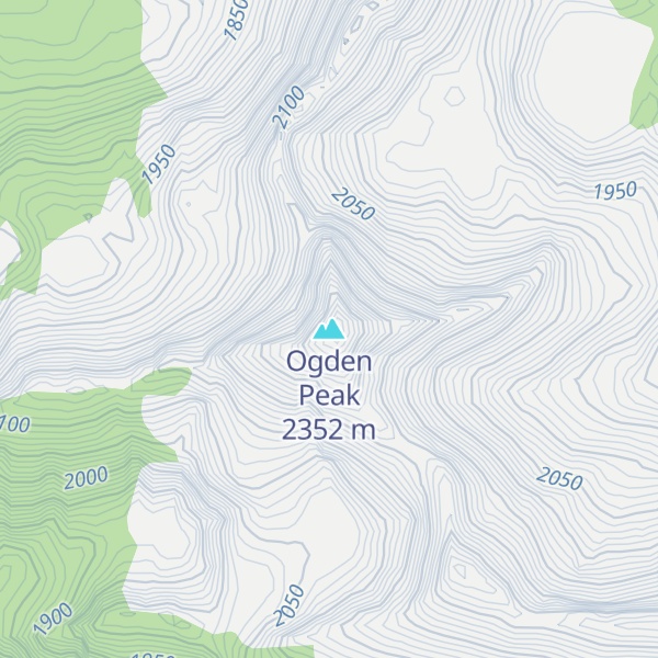 Map of Ogden Peak