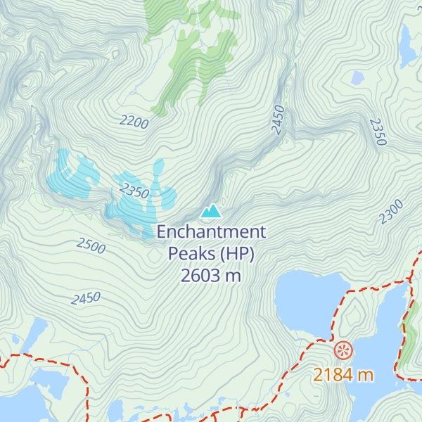 Map of Enchantment Peaks (HP)
