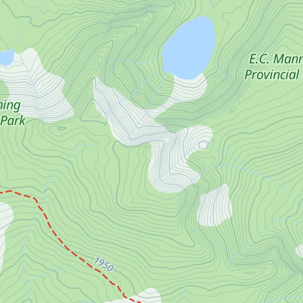 Map of Fourth Brother Mountain