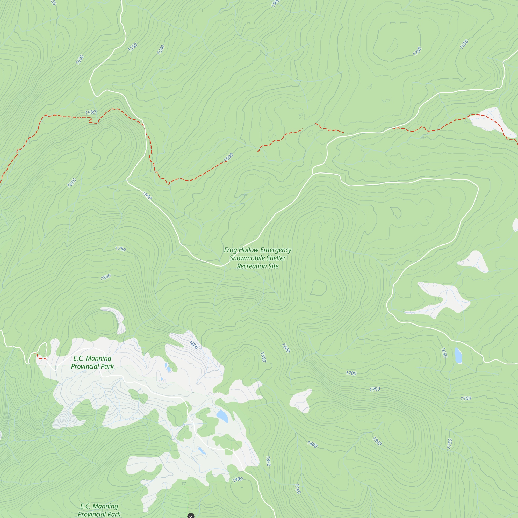 Frog Hollow Emergency Shelter map