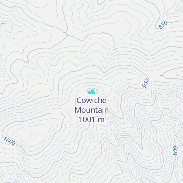 Map of Cowiche Mountain