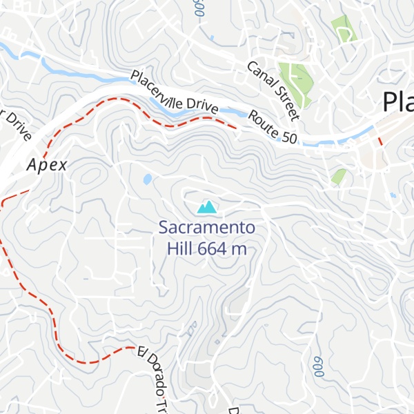 Map of Sacramento Hill