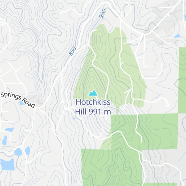 Map of Hotchkiss Hill