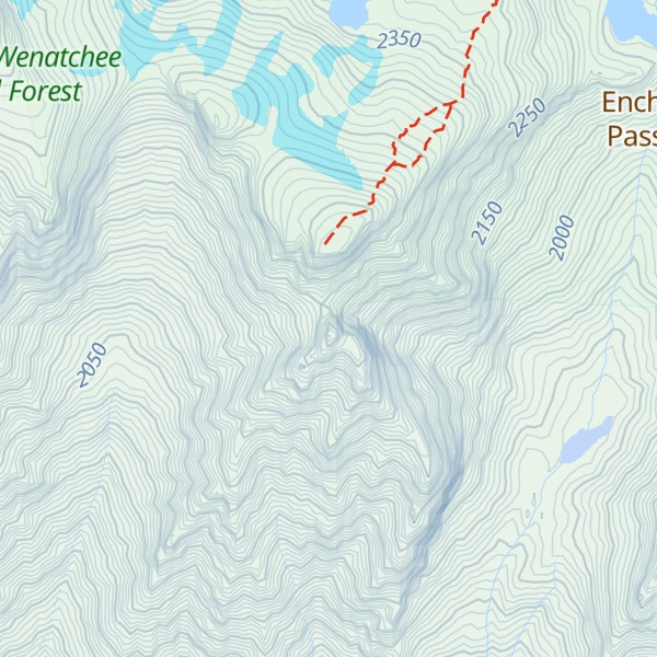 Map of Pennant Peak