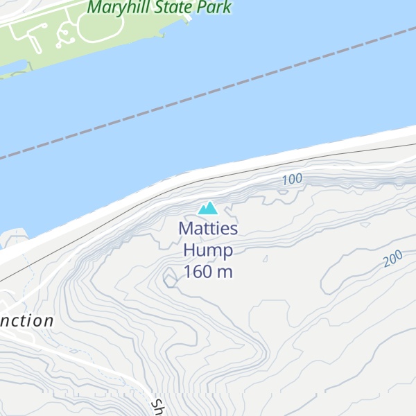 Map of Matties Hump