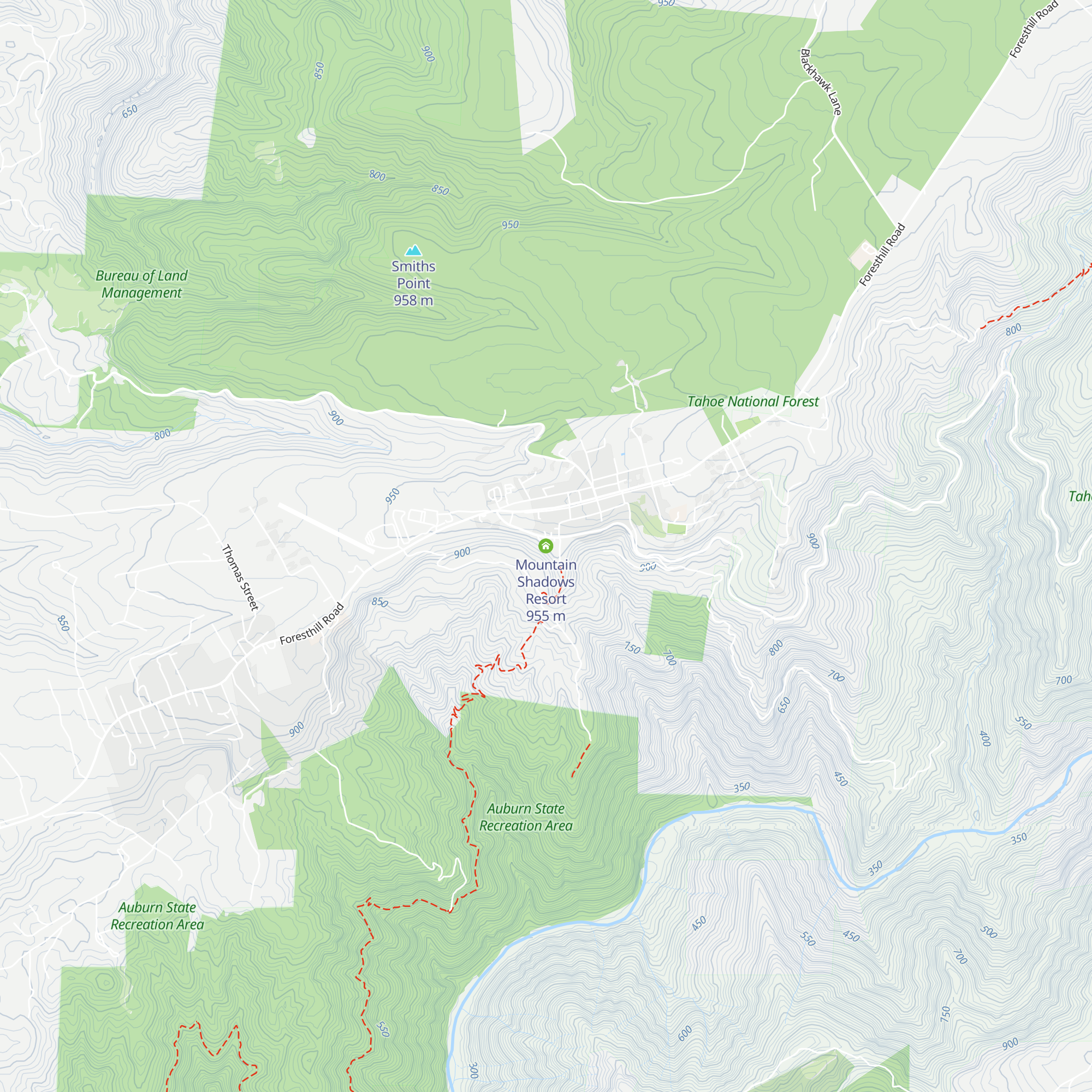 Mountain Shadows Resort map