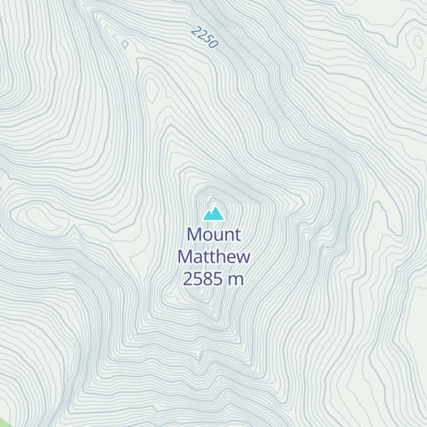 Map of Mount Matthew