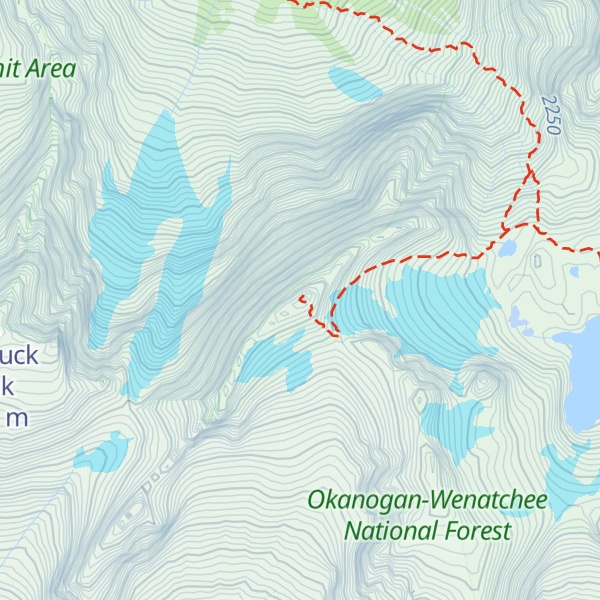 Map of Dragontail Peak