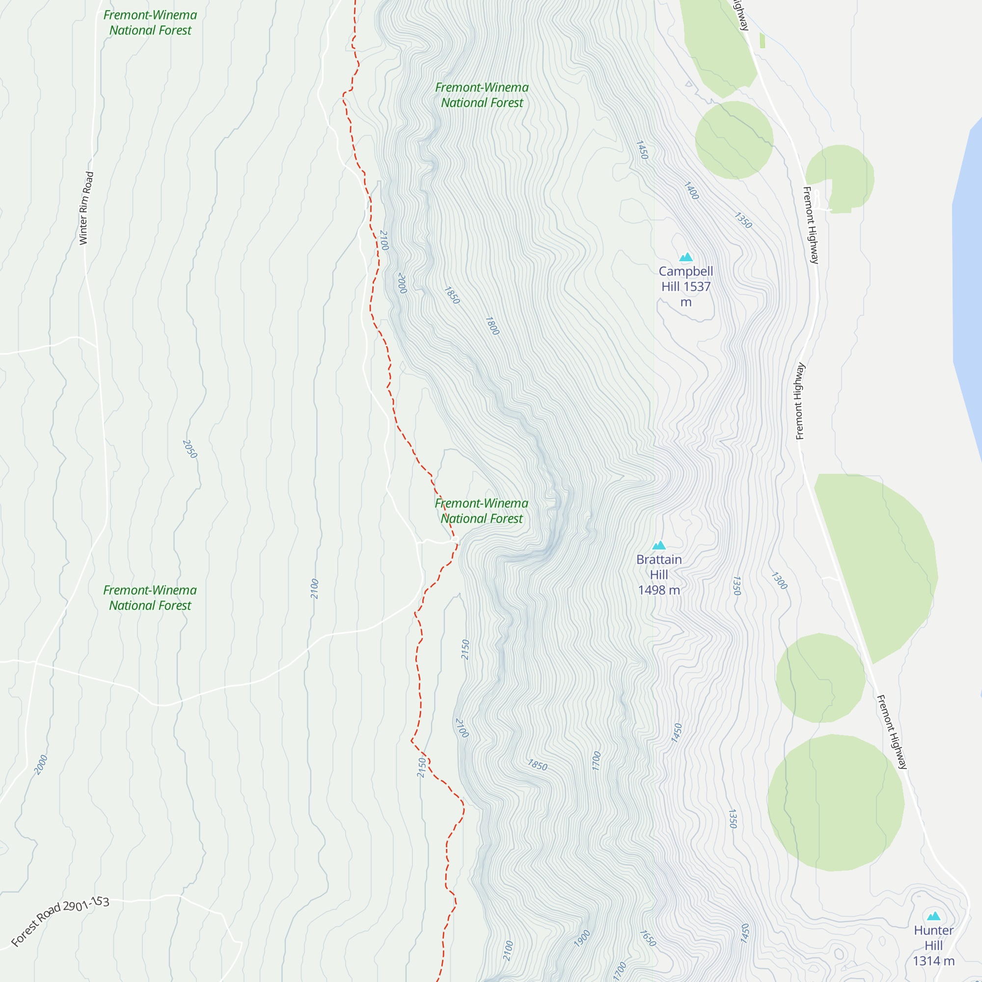 Fremont Point Cabin map