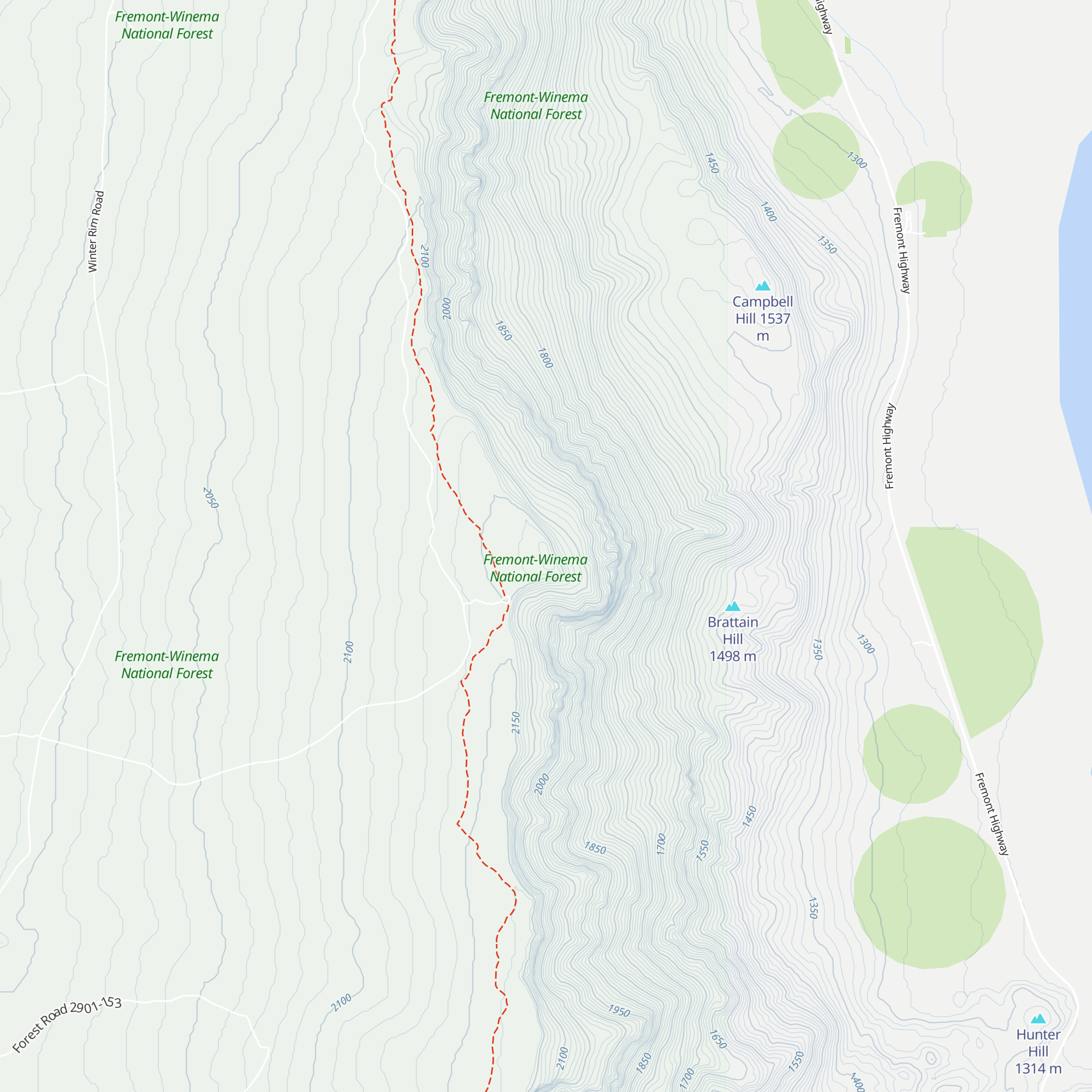 Fremont Point Cabin map