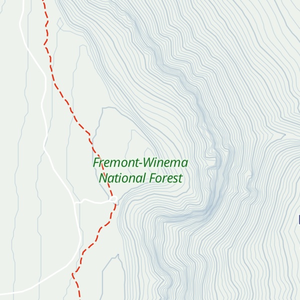 Map of Fremont Point Cabin