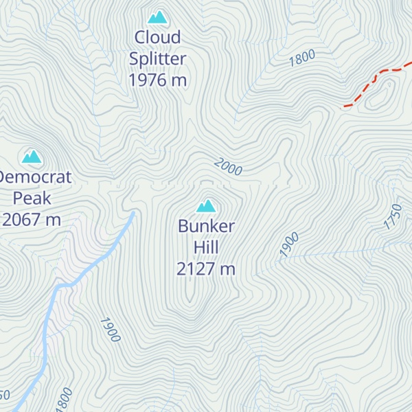Map of Bunker Hill