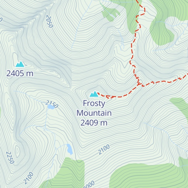 Map of Frosty Mountain
