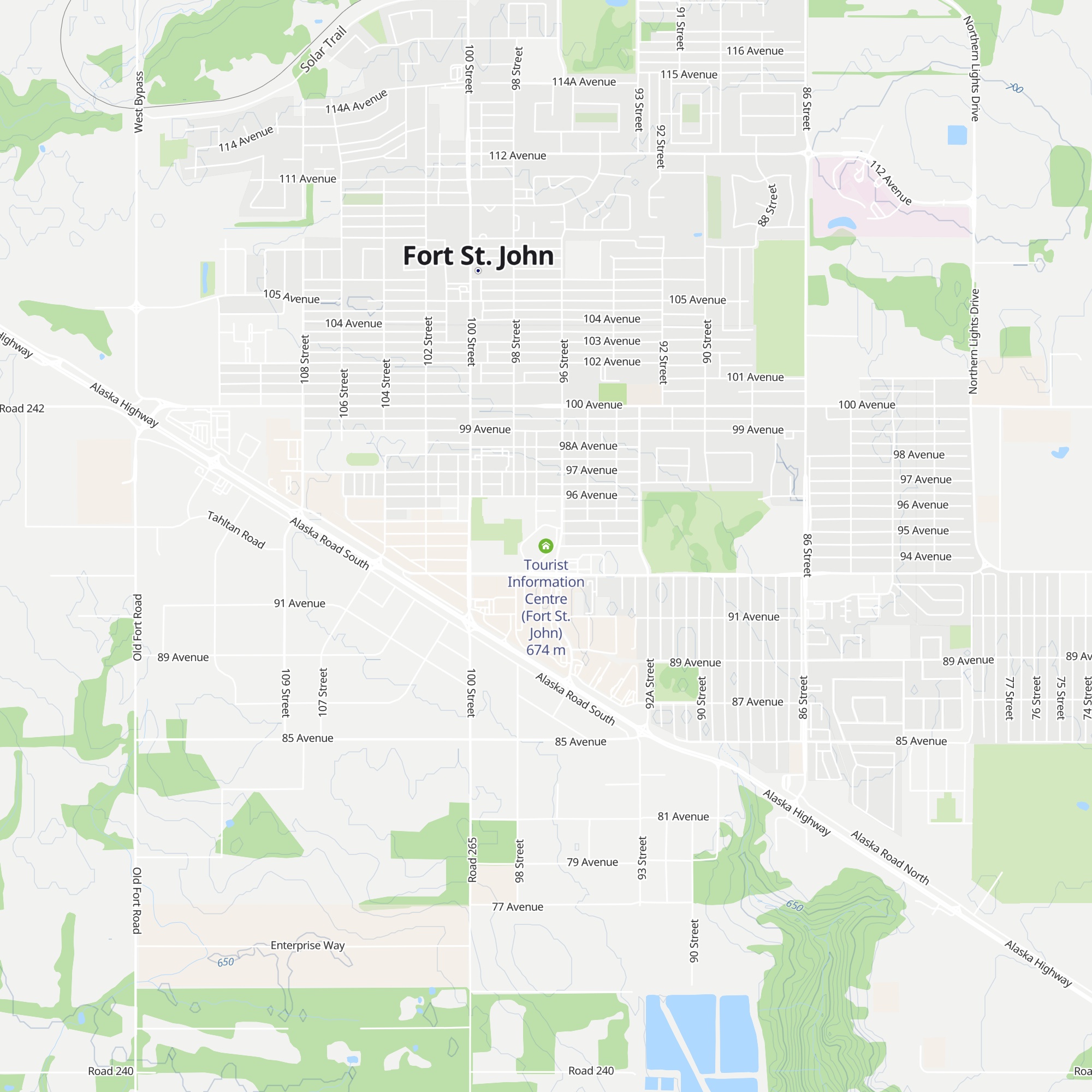 Tourist Information Centre (Fort St. John) map