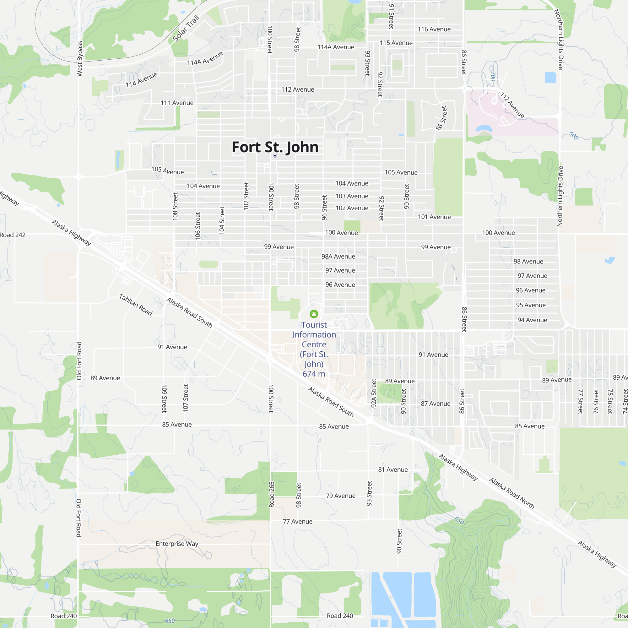 Tourist Information Centre (Fort St. John) map