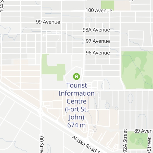 Map of Tourist Information Centre (Fort St. John)