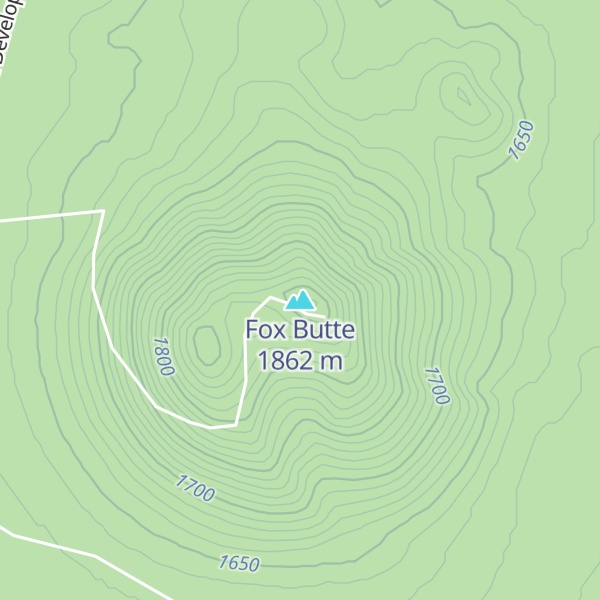 Map of Fox Butte