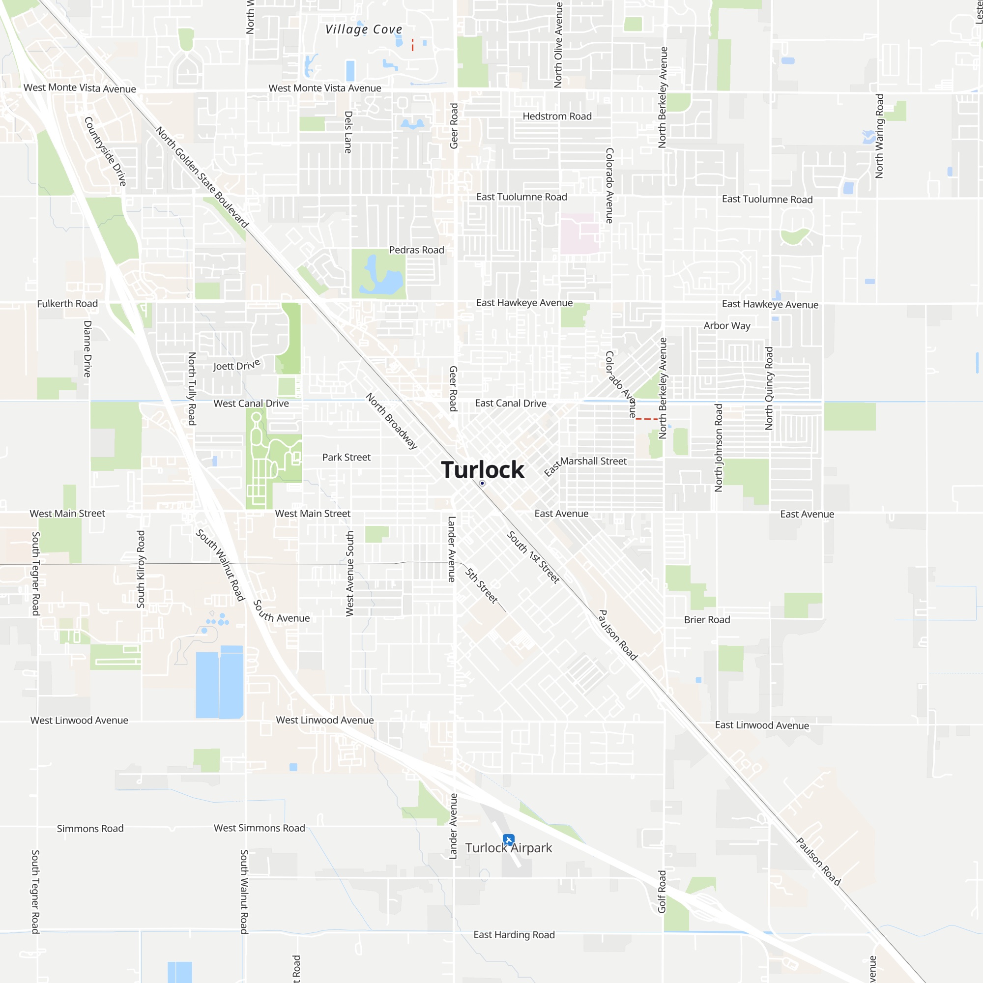 Turlock Chamber of Commerce map