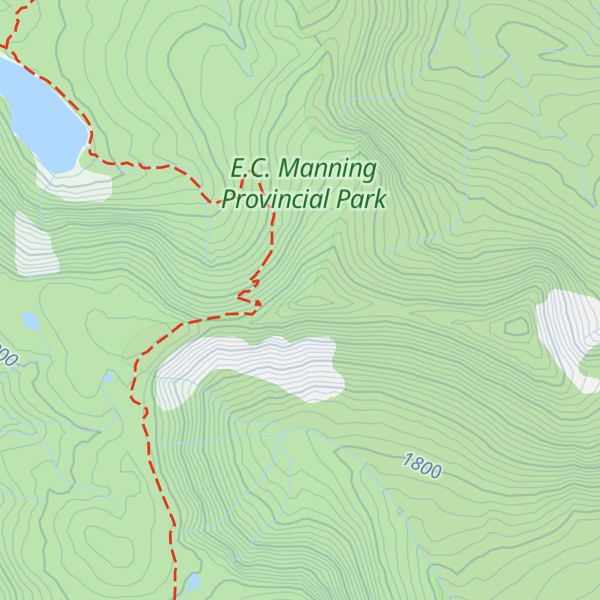 Map of Nicomen Ridge
