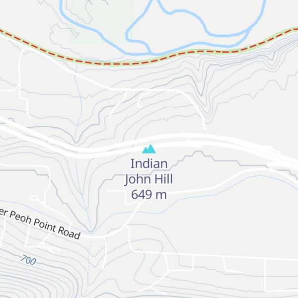 Map of Indian John Hill