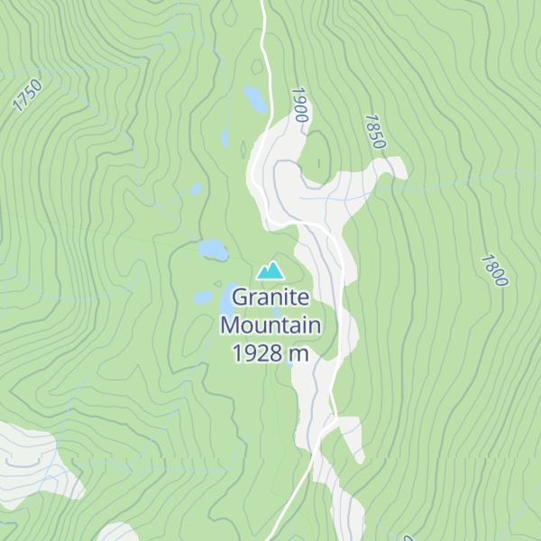 Map of Granite Mountain