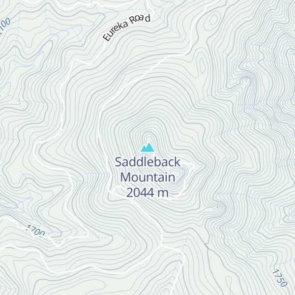 Map of Saddleback Mountain
