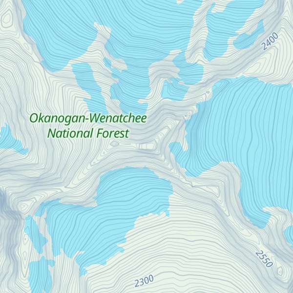 Map of Bonanza Peak