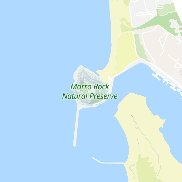 Map of Morro Rock