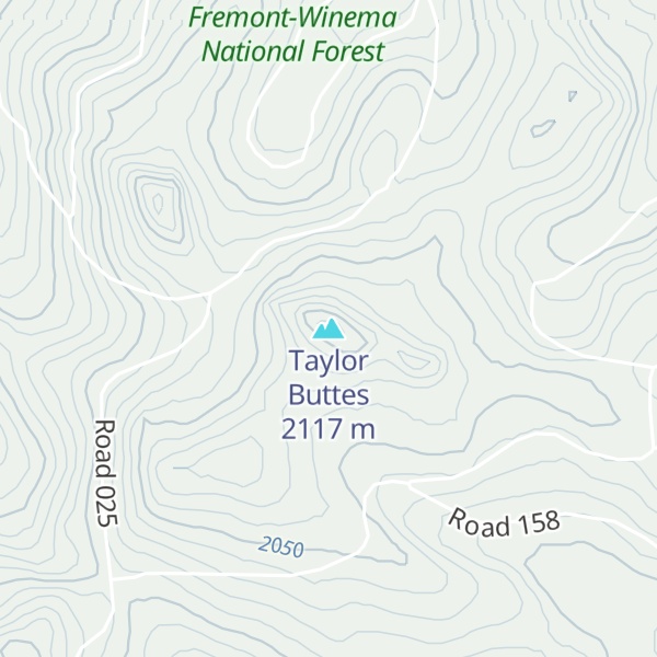 Map of Taylor Buttes