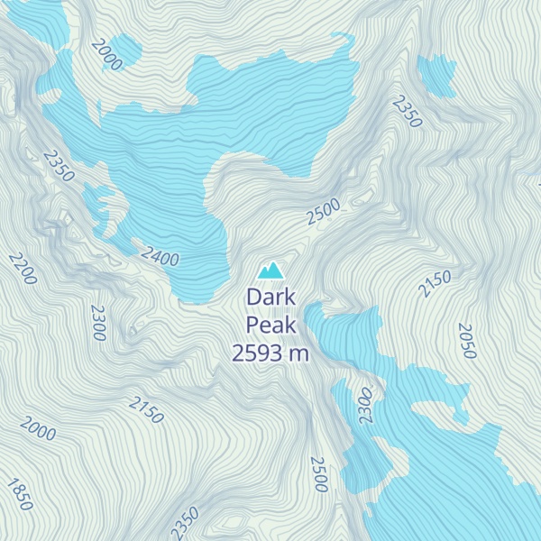 Map of Dark Peak