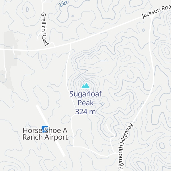 Map of Sugarloaf Peak