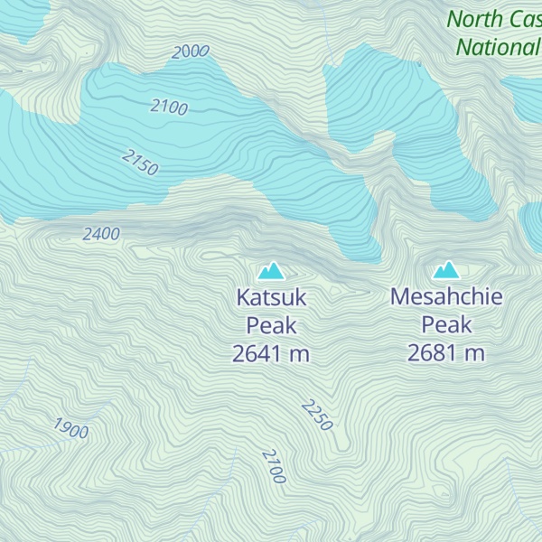 Map of Katsuk Peak