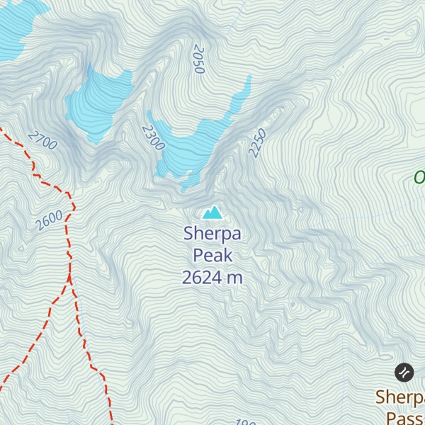 Map of Sherpa Peak