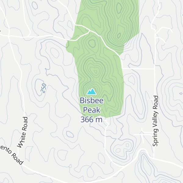 Map of Bisbee Peak