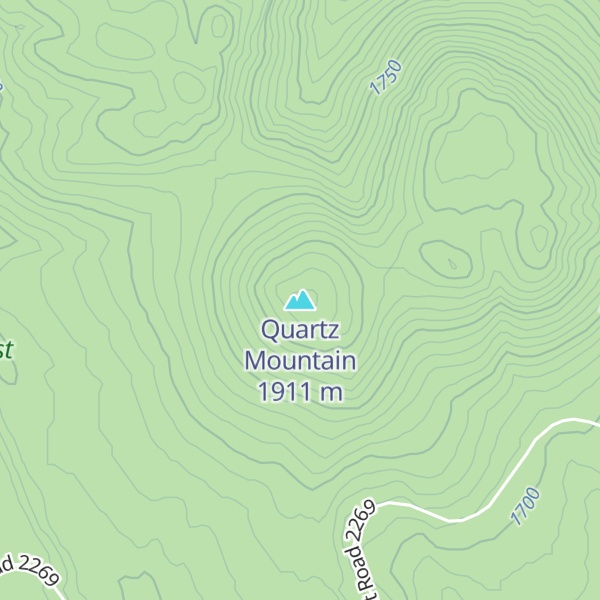 Map of Quartz Mountain