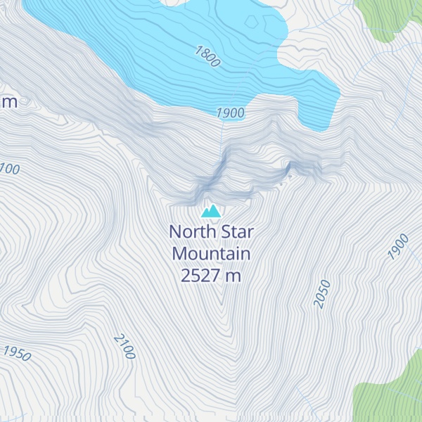 Map of North Star Mountain