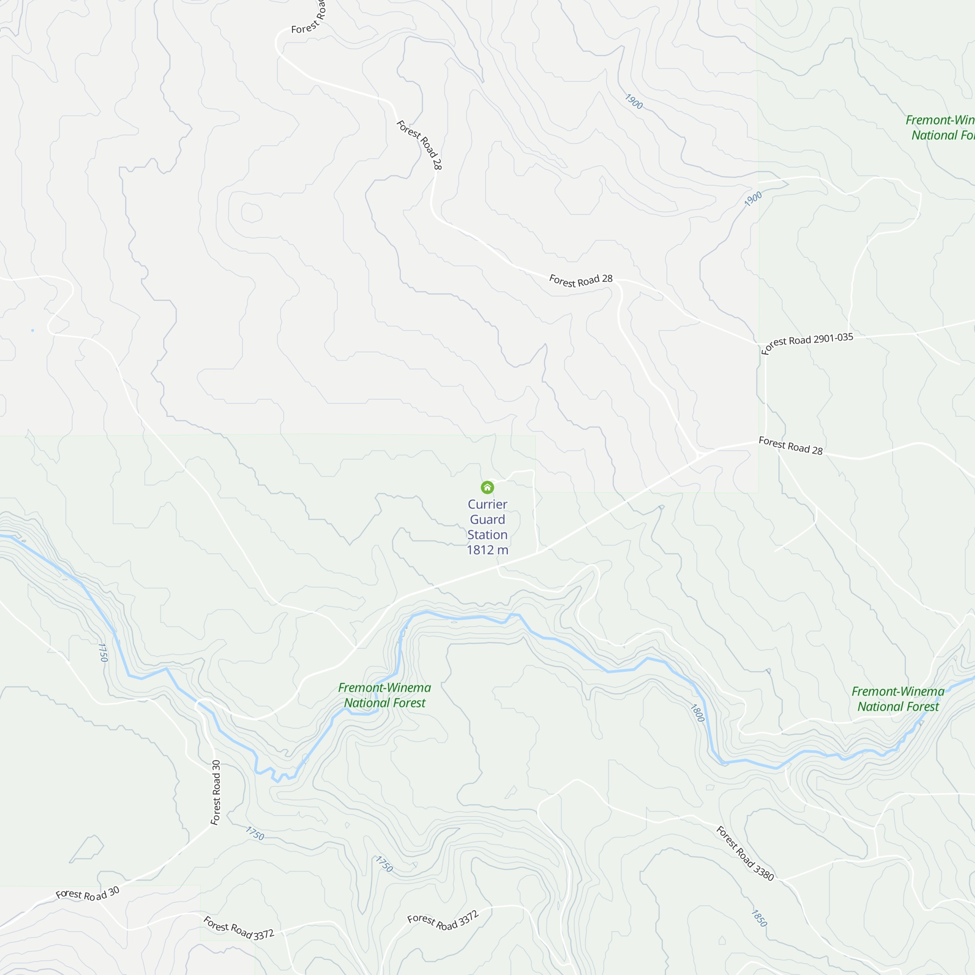 Currier Guard Station map