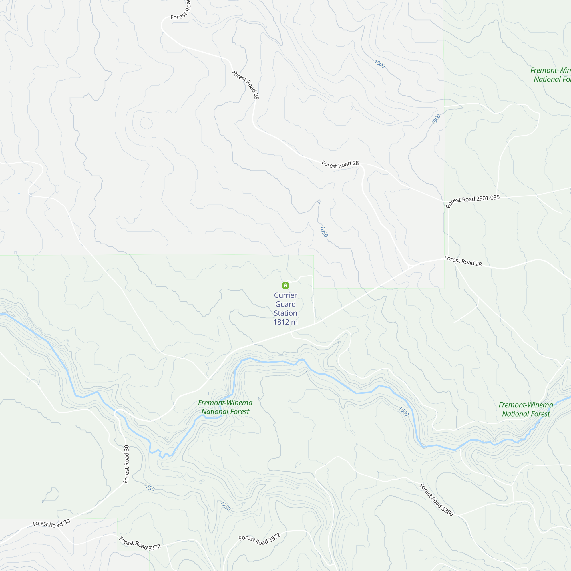 Currier Guard Station map