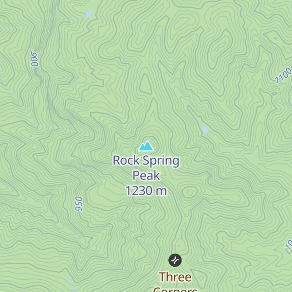 Map of Rock Spring Peak