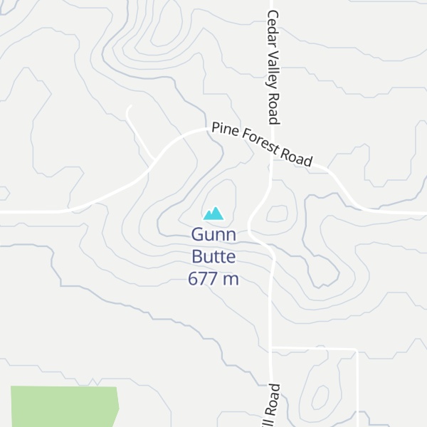 Map of Gunn Butte