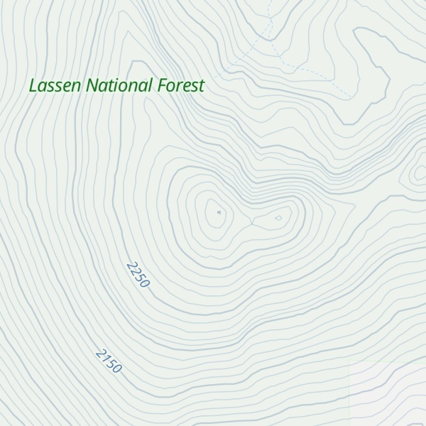 Map of Antelope Mountain